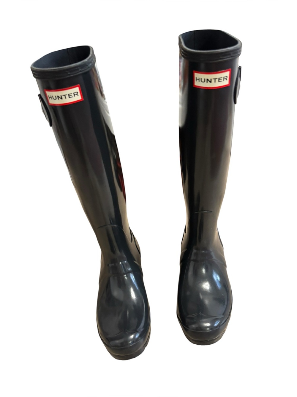 Hunter Original Tall Rain Boots – Dark Gray-Blue – Women’s Size 6